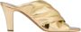 Paris Texas Gouden leren sandalen met hak - Thumbnail 1