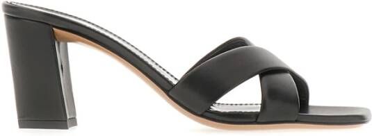 Paris Texas Heeled Mules Black Dames