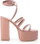 Paris Texas Sandalen Evita Platform Sandal in bruin - Thumbnail 5