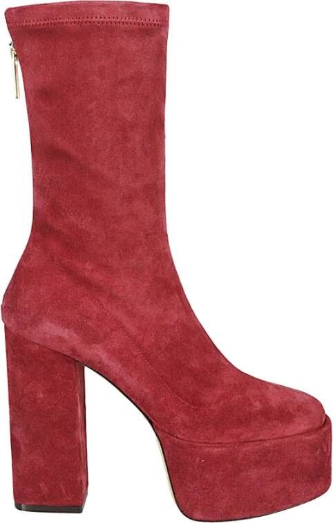 Paris Texas Hoge hakken laarzen voor modebewuste vrouwen Red Dames