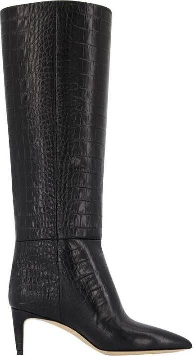 Paris Texas Krokodil-geëmbosseerde Slip-On Stiletto Laarzen