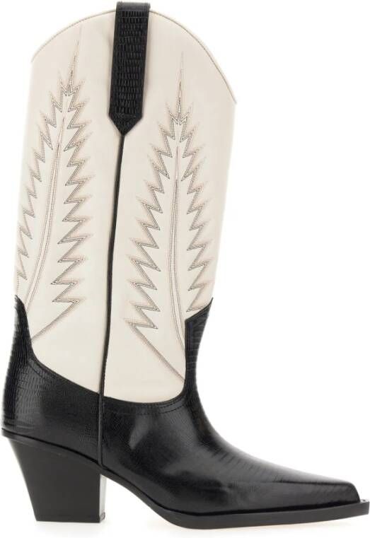 Paris Texas Beige Leren Country Laarzen