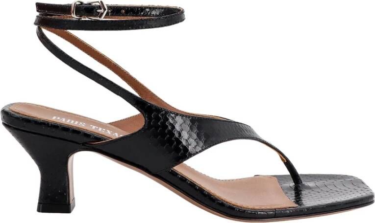 Paris Texas Leren sandalen met ayers-effect Black Dames