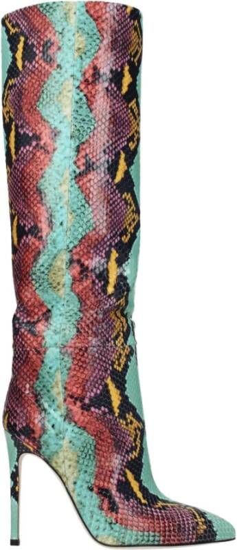 Paris Texas Multicolor Leren Hoge Hak Laarzen
