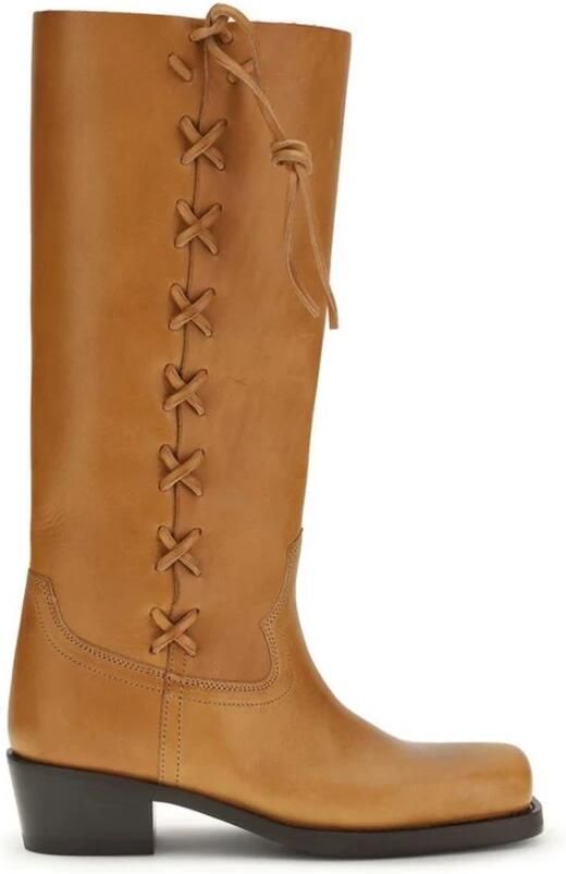 Paris Texas Calf Leather Lace-Up Boots