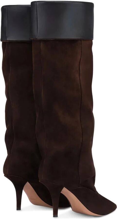 Paris Texas Chocolade Suède Omkeerbare Slouchy Laarzen