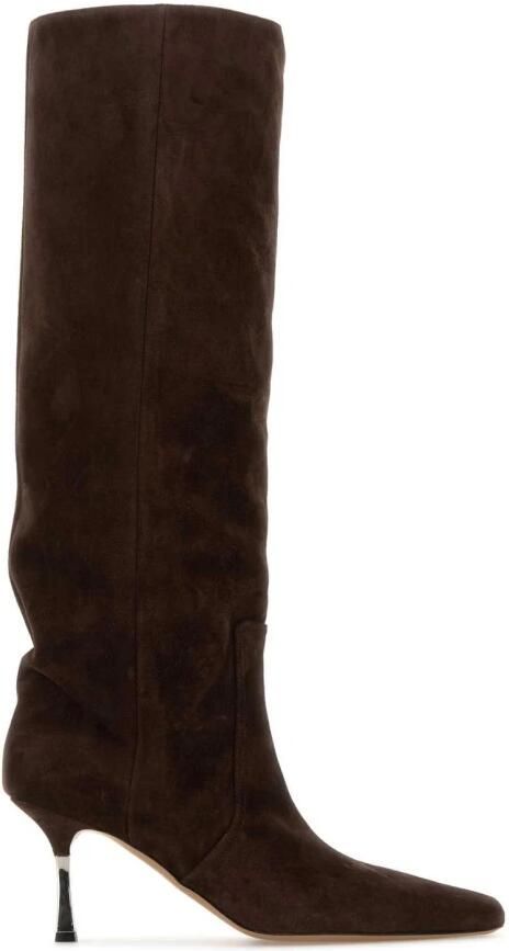 Paris Texas Hoge Suède Laarzen met Metalen Hak