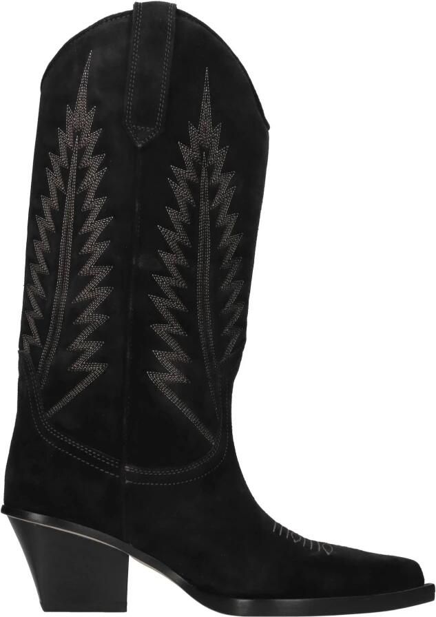 Paris Texas Zwarte Lizard-Print Leren Western Laarzen Black Dames - Foto 2