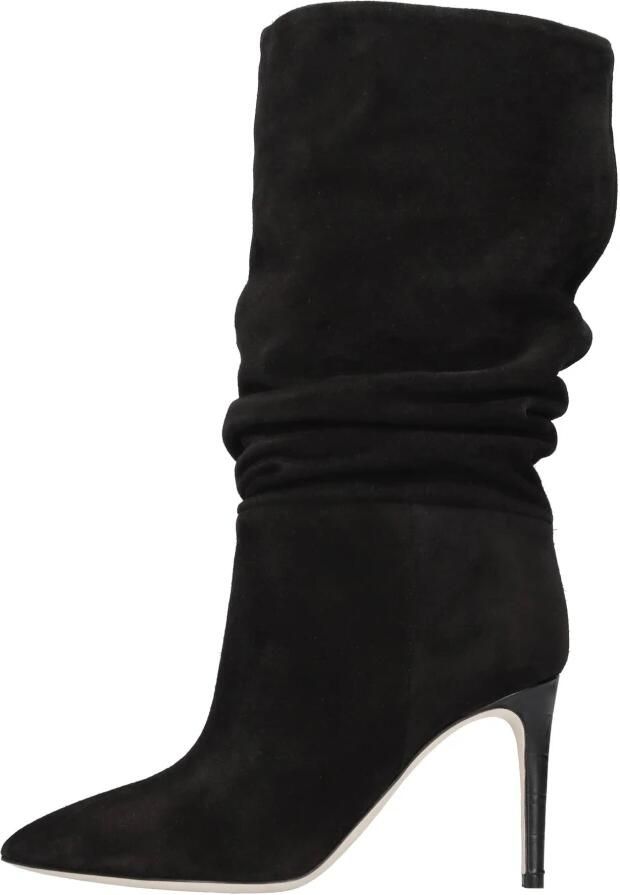 Paris Texas Zwarte Suède Stiletto Hak Laarzen Black Dames