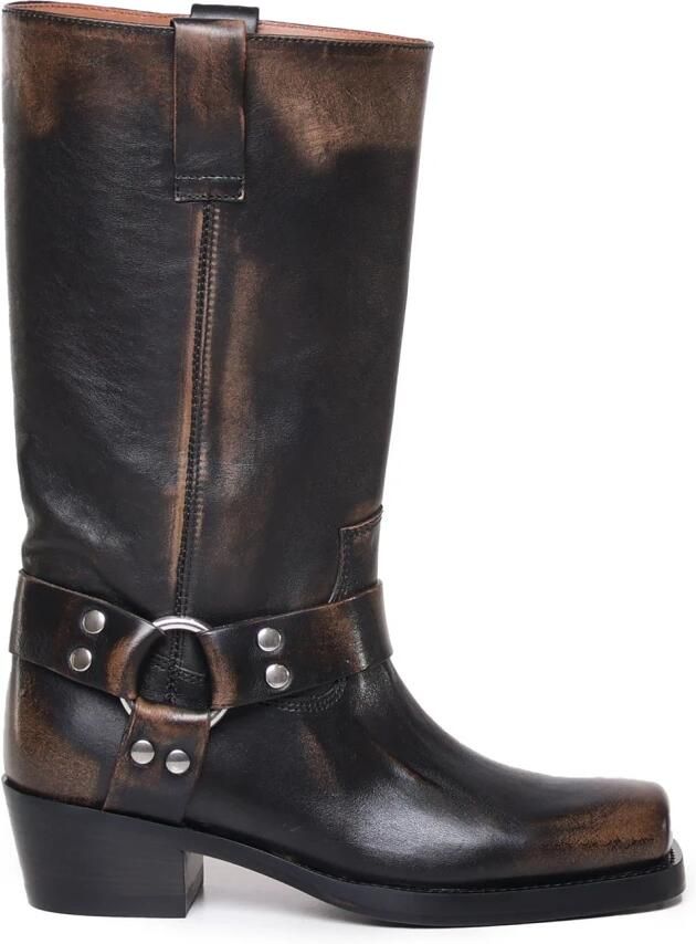 Paris Texas Square Tip Tube Leg Boots