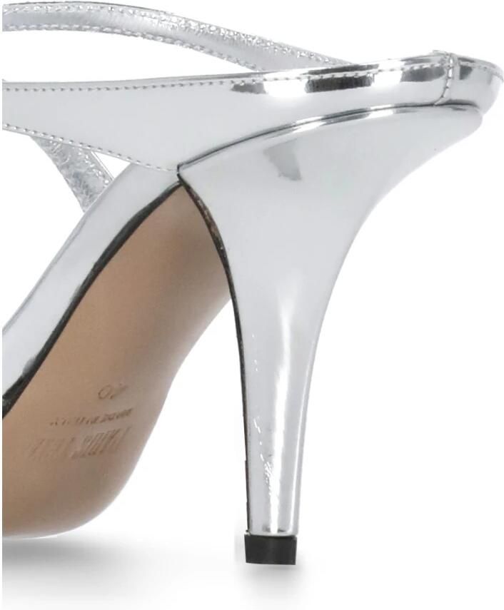 Paris Texas Zilveren Leren Hak Schoenen Pijl Teen