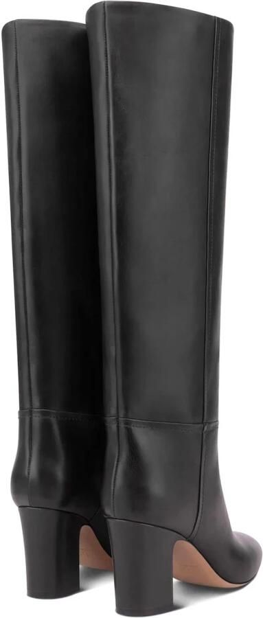 Paris Texas Zwarte Kalfsleren Chunky Hak Laarzen