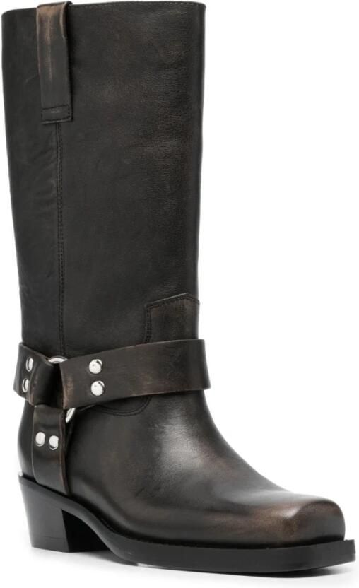 Paris Texas Zwarte Leren Laarzen