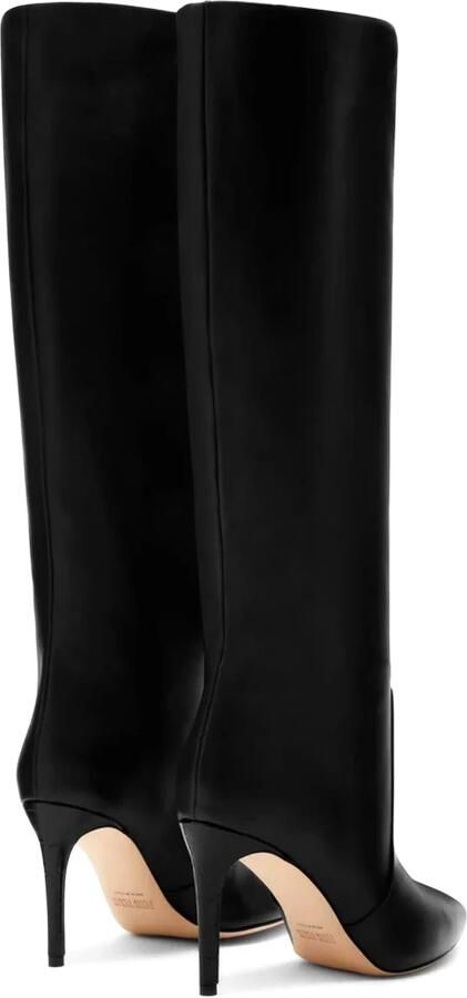 Paris Texas Zwarte Nappa Leren Laarzen met Puntige Neus