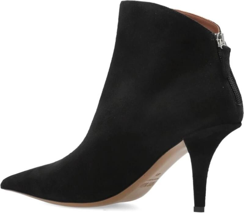 Paris Texas Zwarte suède stiletto laarzen met rits