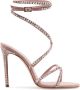 Paris Texas Poeder Criss-Cross Hoge Hak Sandalen Roze Dames - Thumbnail 1