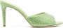 Paris Texas Groene Crystal Suede Stiletto Mules Green Dames - Thumbnail 1