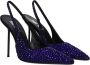 Paris Texas Rhinestone Suède Hoge Hak Sandalen - Thumbnail 1