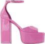 Paris Texas Rose-Flamingo Plateau Sandalen Roze Dames - Thumbnail 1