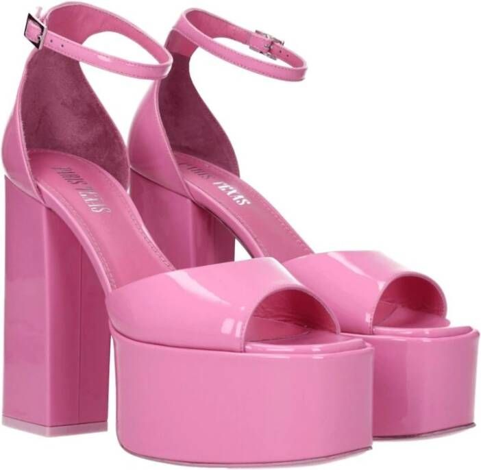 Paris Texas Roze Lakleren Hoge Hak Sandaal