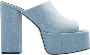 Paris Texas Sasha platform mules Blauw Dames