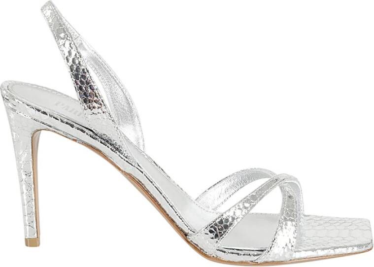 Paris Texas Sandalen Stiletto Slingback in zilver