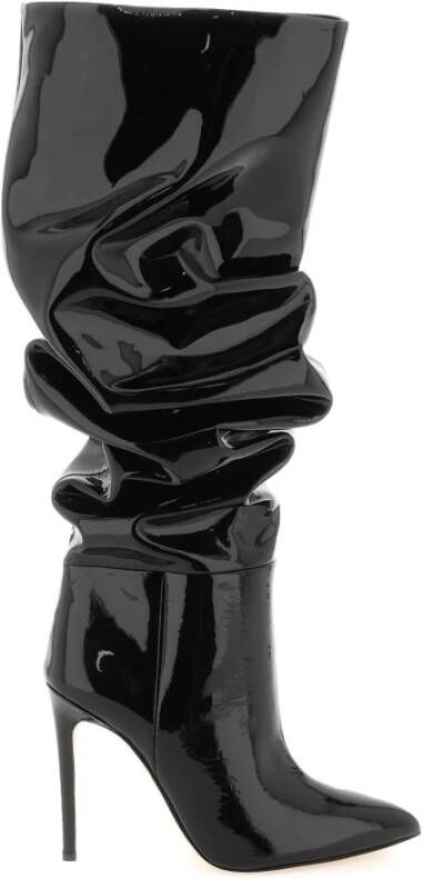 Paris Texas Slouchy Patent Leren Stiletto Laarzen Black Dames