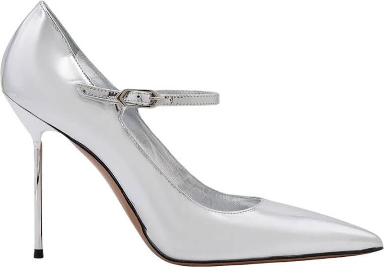 Paris Texas Spiegelend Leren Stiletto Hakken Gray Dames