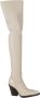 Paris Texas Boots Vegas Over The Knee Boot Stretch in beige - Thumbnail 1