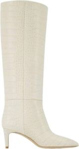 Paris Texas Stiletto 60 Laarzen Leer Beige Wit Dames