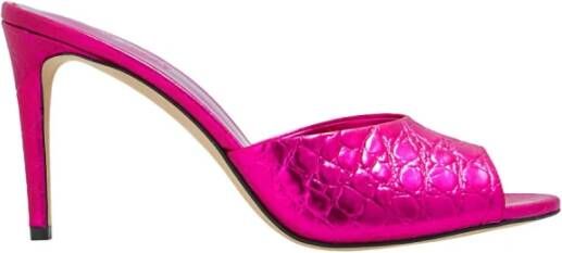 Paris Texas Fuchsia Leren Middelhak Sandaal