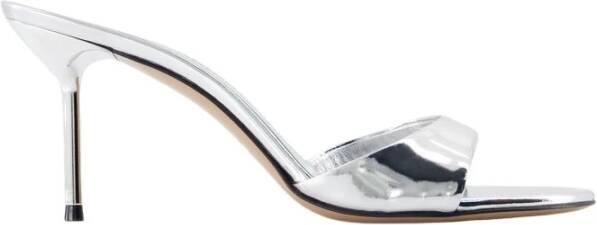 Paris Texas Sandalen Lidia 70 Pumps Leather Silver in zilver