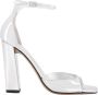 Paris Texas Zilveren Spiegel Leren Sandalen - Thumbnail 1