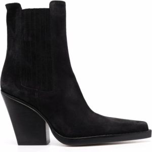 Paris Texas Zwarte Enkellaarzen voor Dames Aw23 Zwart Dames