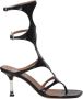 Paris Texas Zwarte Krokodil Mid Hiel Sandalen - Thumbnail 1