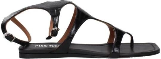 Paris Texas Zwarte Krokodillenprint Flip-Flop Sandaal