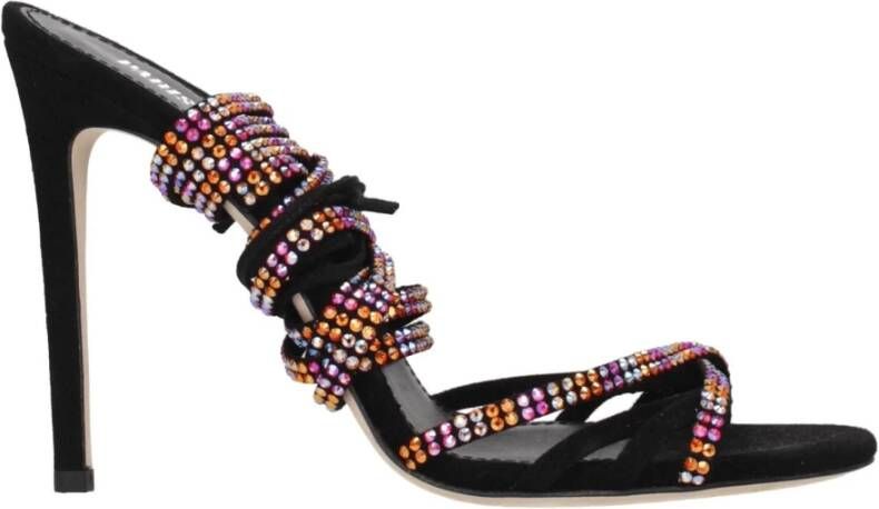 Paris Texas Gespotte Holly Nicole Suède Sandalen Black Dames