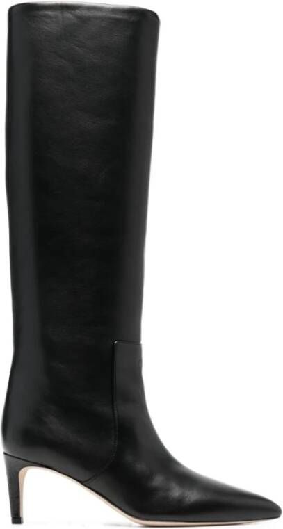Paris Texas Zwarte leren stiletto buislaarzen