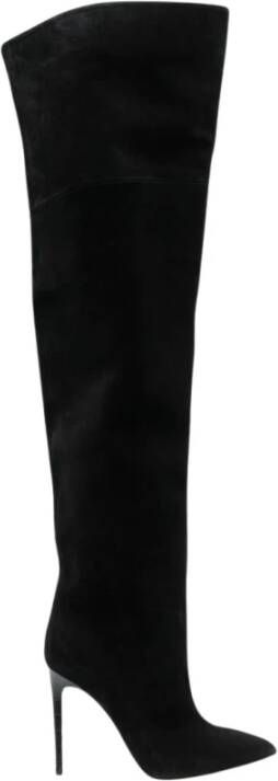 Paris Texas Zwarte Leren Stiletto Overknee Laarzen