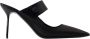 Paris Texas Zwarte Satijnen Pumps met Puntige Neus - Thumbnail 1