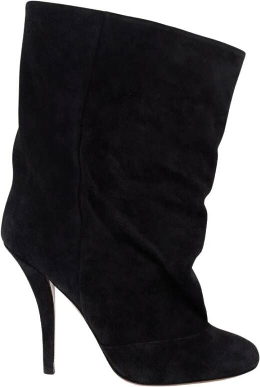 Paris Texas Zwarte Suède Stiletto Enkellaarsjes