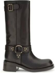 P.a.r.o.s.h. Blokhak Gesp Detail Leren Laarzen