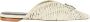 Patrizia Pepe Beige leren sandalen met vliegnietdetail - Thumbnail 1