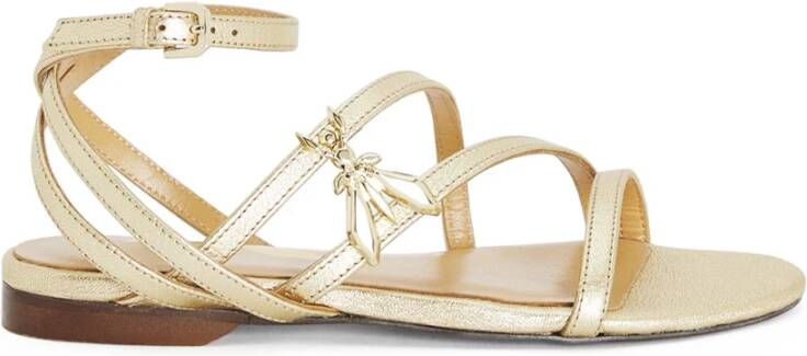 PATRIZIA PEPE Flat Sandals Geel Dames