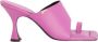 PATRIZIA PEPE Hakmuiltjes met vierkante neus en flip flop design Paars Dames - Thumbnail 7