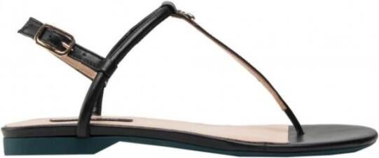 Patrizia Pepe Leren Band Sandalen