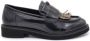 Patrizia Pepe Leren mocassins met gouden metalen details - Thumbnail 1