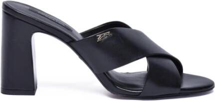 Patrizia Pepe Leren Muilezelsandalen met Hak van 10 cm