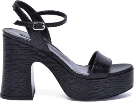 Patrizia Pepe Leren sandaal met hak van 11 cm