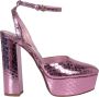 Patrizia Pepe Metallic Animal Print Sandalen - Thumbnail 1
